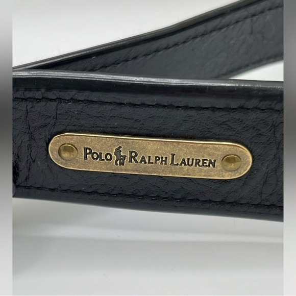 Polo by Ralph Lauren Black Belt with Gold Accent NWT! - Picture 1 of 2